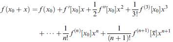 Let f be a (n + 1)-times differentiable functional on