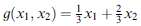 Evaluate the error in approximating the functionby the linear functionat