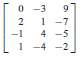 In Exercises 1-2, determine if the columns of the matrix