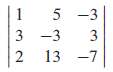 Find the determinants in Exercise 1-2 by row reduction to