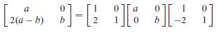 In exercise 1 and 2 the factorization A = PDP-1