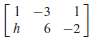 In Exercises 1 and 2, determine the value(s) of h