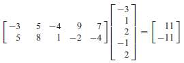 Rewrite the (numerical) matrix equation below in symbolic form as
