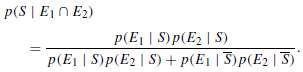 Suppose that E1 and E2 are the events that an