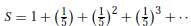 The series
converges to 5/4. Calculate SN for N = 1,