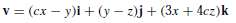Find a constant c for which the velocity field
Of a