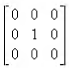 Consider the following matrices. What is the corresponding transformation on