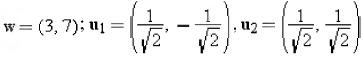 In each part, an orthonormal basis relative to the Euclidean