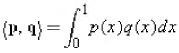 Let p2 have the inner product
Apply the Gram-Schmidt process to