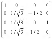 Determine which of the following matrices are orthogonal. For those