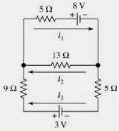 Find the currents in the circuits.
1.
3.