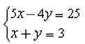 Solve this system using either substitution or elimination?