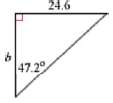For each triangle, find the length of the labeled side.
a.
b.
c.