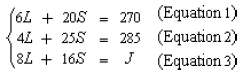 Here is a problem and three related equations. Anita buys