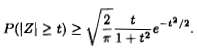 If Z is a standard normal random variable, prove this