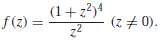 Use results in Sec. 20 to find f'(z) when
(a) f