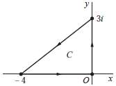 Show that if C is the boundary of the triangle