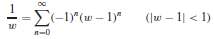 In the w plane, integrate the Taylor series expansion (see