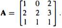 Inversion by Determinants Let A be a square matrix and