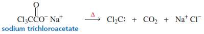 A. Dichlorocarbene can be generated by heating chloroform with HO-