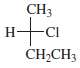 Indicate whether each of the following structures is (R)-2-chlorobutane or