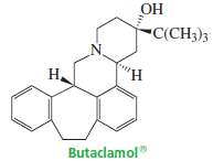 Butaclamol is a potent antipsychotic that has been used clinically