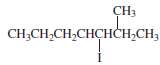 For each of the following alkyl halides, determine the major