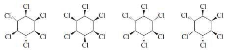Which of the following hexachlorocyclohexanes is the least reactive in