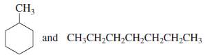 For each of the following pairs of compounds, identify one