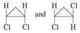 How could 1H NMR distinguish between the compounds in each