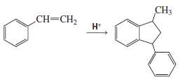Propose a mechanism for each of the following reactions:
(a)
(b)
