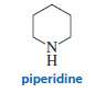 Explain why hydroxide ion catalyzes the reaction of piperidine with