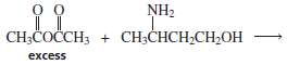 A. Identify the two products obtained from the following reaction:
b.
