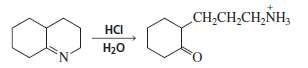 Propose a mechanism for each of the following reactions:
a.
b.
c.