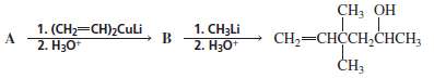 Identify compounds A and B: