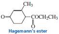 A compound known as Hagemann's ester can be prepared by
