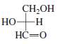 Indicate whether each of the following is D-glyceraldehyde or L-glyceraldehyde,