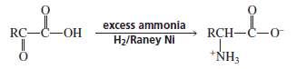 Amino acids can be synthesized by reductive amination Î±-keto of