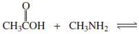 Give the products of the following acid-base reactions, and indicate