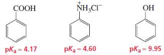 How could you separate a mixture of the following compounds?