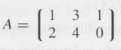 For each of the following matrices, determine a basis for