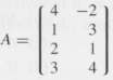 For each of the following matrices, determine a basis for
