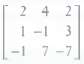 Find an LU-factorization of the following matrices
(a)
(b)