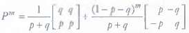 Consider the 2 Ã— 2 stochastic matrix
where 0 < p