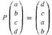 Write down the permutation matrix P such that
(a)
(b)
(c)
(d)