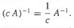Prove that if c ‰  0 is any nonzero scalar