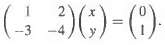 Find the solution x*1 to the system
and the solution x*2