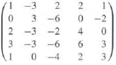 For each of the following matrices find bases for the(i)