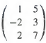 For each of the following matrices A:
(a) Determine the rank