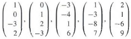 Find the dimension of and a basis for the subspace